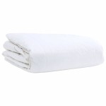 vidaXL Pilotă Altele cu pernă 2 pcs Alb 140 x 200 cm Jos vidaXL Pilotă Altele cu pernă 2 pcs Alb 140 x 200 cm Jos