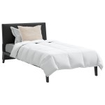 vidaXL Pilotă Altele cu pernă 2 pcs Alb 140 x 200 cm Jos vidaXL Pilotă Altele cu pernă 2 pcs Alb 140 x 200 cm Jos