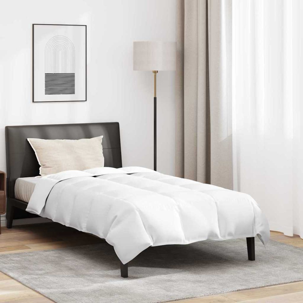 vidaXL Pilotă Altele cu pernă 2 pcs Alb 135 x 220 cm Jos