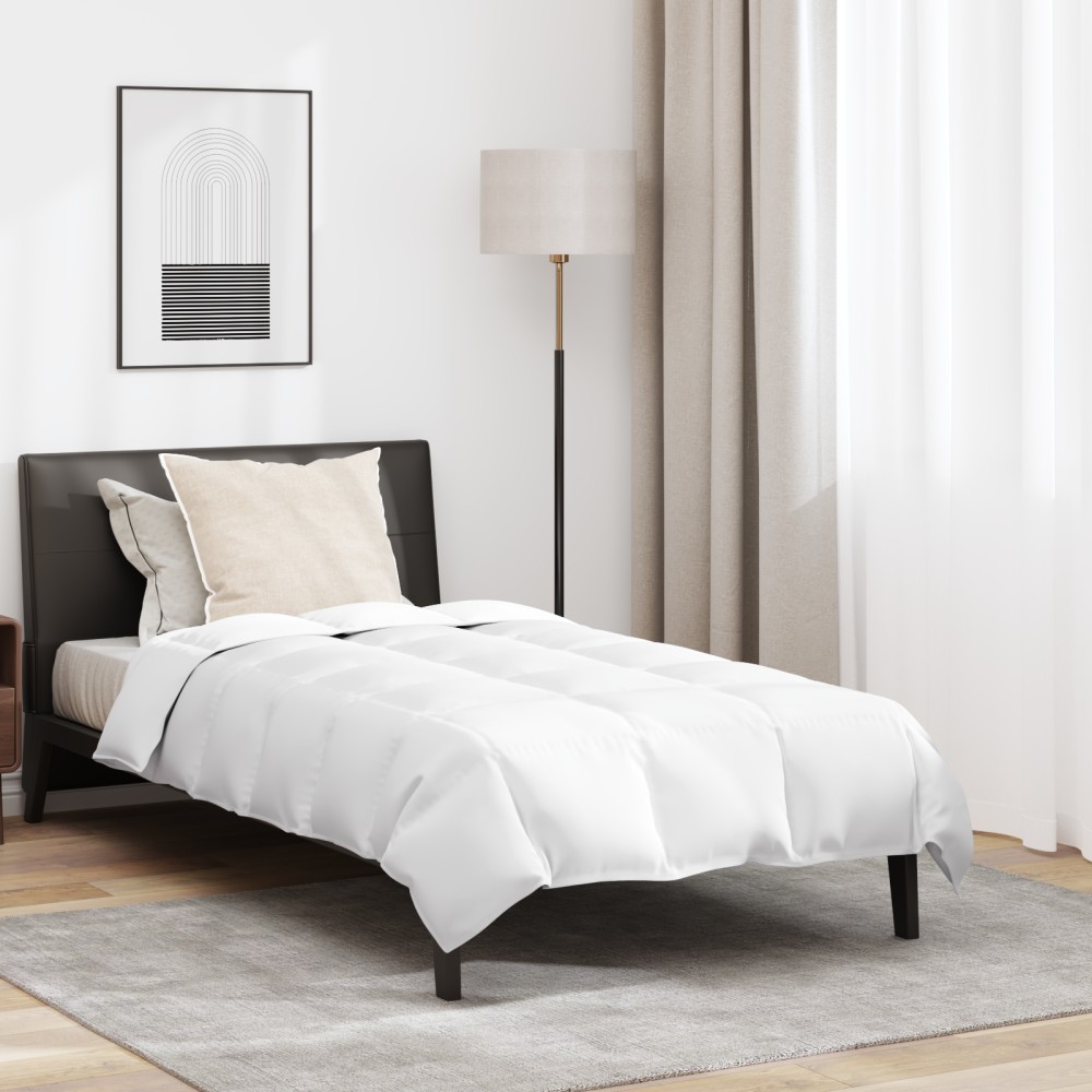 vidaXL Pilotă Altele cu pernă 2 pcs Alb 155 x 220 cm Jos