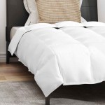 vidaXL Pilotă cu pernă 2 pcs Alb 135 x 200 cm Jos vidaXL Pilotă cu pernă 2 pcs Alb 135 x 200 cm Jos