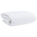 vidaXL Pilotă cu pernă 2 pcs Alb 135 x 200 cm Jos vidaXL Pilotă cu pernă 2 pcs Alb 135 x 200 cm Jos
