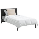 vidaXL Pilotă cu pernă 2 pcs Alb 155 x 200 cm Jos vidaXL Pilotă cu pernă 2 pcs Alb 155 x 200 cm Jos