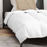 vidaXL Pilotă cu pernă 2 pcs Alb 155 x 200 cm Jos vidaXL Pilotă cu pernă 2 pcs Alb 155 x 200 cm Jos