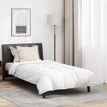 vidaXL Duvet 2 în 1 cu pernă 2 pcs Alb Pene de rață