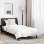 vidaXL Duvet 2 în 1 cu pernă 2 pcs Alb Pene de rață