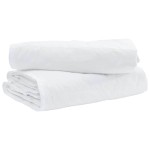 vidaXL Pilotă cu pernă 2 pcs Alb 140 x 220 cm Jos vidaXL Pilotă cu pernă 2 pcs Alb 140 x 220 cm Jos