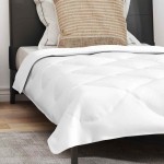 vidaXL Duvet pentru toate sezoanele Altele Alb 135 x 200 cm Microfibră vidaXL Duvet pentru toate sezoanele Altele Alb 135 x 200 cm Microfibră
