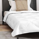 vidaXL Duvet pentru toate sezoanele Alb 135 x 200 cm Microfibră vidaXL Duvet pentru toate sezoanele Alb 135 x 200 cm Microfibră