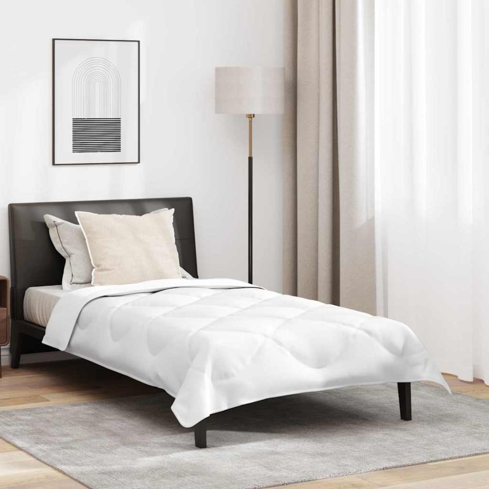 vidaXL Duvet pentru toate sezoanele Alb 140 x 200 cm Microfibră