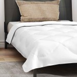 vidaXL Duvet pentru toate sezoanele Alb 155 x 200 cm Microfibră vidaXL Duvet pentru toate sezoanele Alb 155 x 200 cm Microfibră