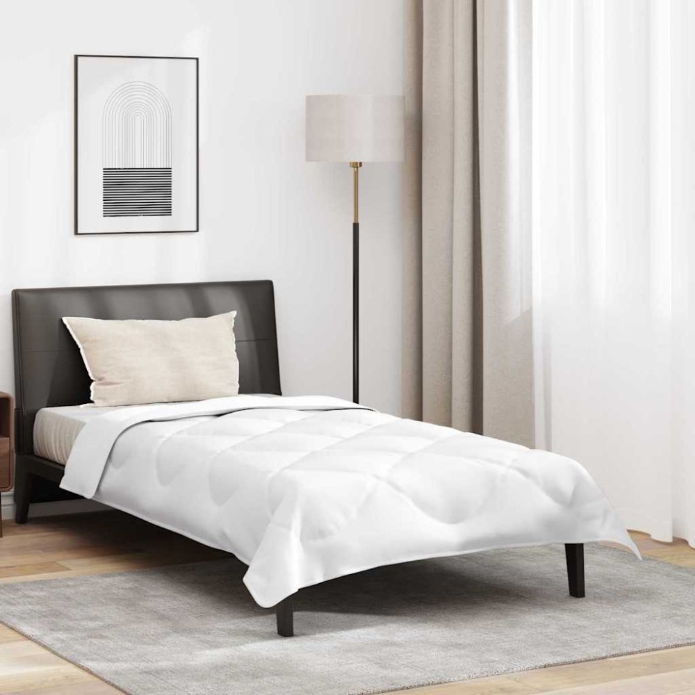 vidaXL Duvet pentru toate sezoanele Alb 155 x 220 cm Microfibră