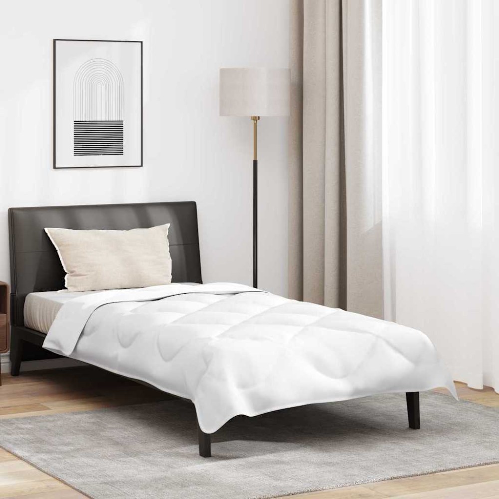 vidaXL Set de Pături cu pernă 2 pcs Alb Microfibră