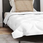 vidaXL Duvet 2 în 1 cu pernă 2 pcs Alb 140 x 200 cm Microfibră vidaXL Duvet 2 în 1 cu pernă 2 pcs Alb 140 x 200 cm Microfibră