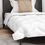vidaXL Duvet 2 în 1 cu pernă 2 pcs Alb 135 x 220 cm Microfibră vidaXL Duvet 2 în 1 cu pernă 2 pcs Alb 135 x 220 cm Microfibră