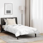 vidaXL Duvet 2 în 1 cu pernă 2 pcs Alb 140 x 220 cm Microfibră
