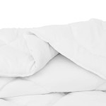 vidaXL Duvet 2 în 1 cu pernă 2 pcs Alb 140 x 220 cm Microfibră