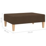 vidaXL Taburet, maro,78x56x32 cm, material textil vidaXL Taburet, maro,78x56x32 cm, material textil