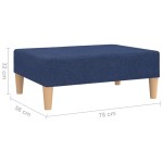 vidaXL Taburet, albastru,78x56x32 cm, material textil vidaXL Taburet, albastru,78x56x32 cm, material textil