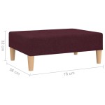 vidaXL Taburet,violet,78x56x32 cm, material textil vidaXL Taburet,violet,78x56x32 cm, material textil
