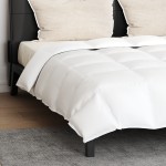 vidaXL Pilotă cu pernă 3 pcs Alb 240 x 200 cm Jos vidaXL Pilotă cu pernă 3 pcs Alb 240 x 200 cm Jos