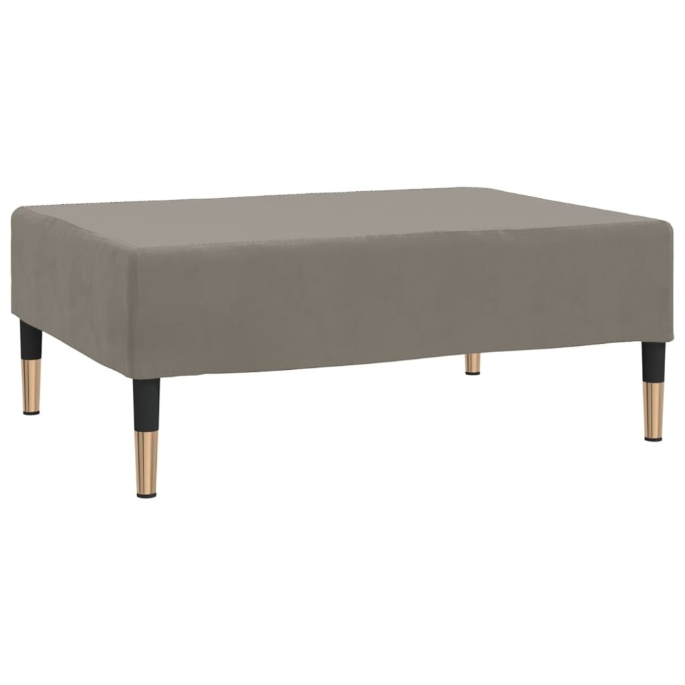 vidaXL Taburet, gri deschis, 78x56x32 cm, catifea