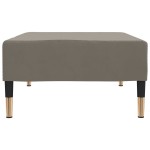 vidaXL Taburet, gri deschis, 78x56x32 cm, catifea vidaXL Taburet, gri deschis, 78x56x32 cm, catifea