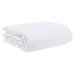 vidaXL Pilotă cu pernă 3 pcs Alb 200 x 220 cm Jos vidaXL Pilotă cu pernă 3 pcs Alb 200 x 220 cm Jos