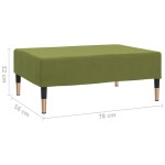 vidaXL Taburet, verde deschis, 78x56x32 cm, catifea vidaXL Taburet, verde deschis, 78x56x32 cm, catifea