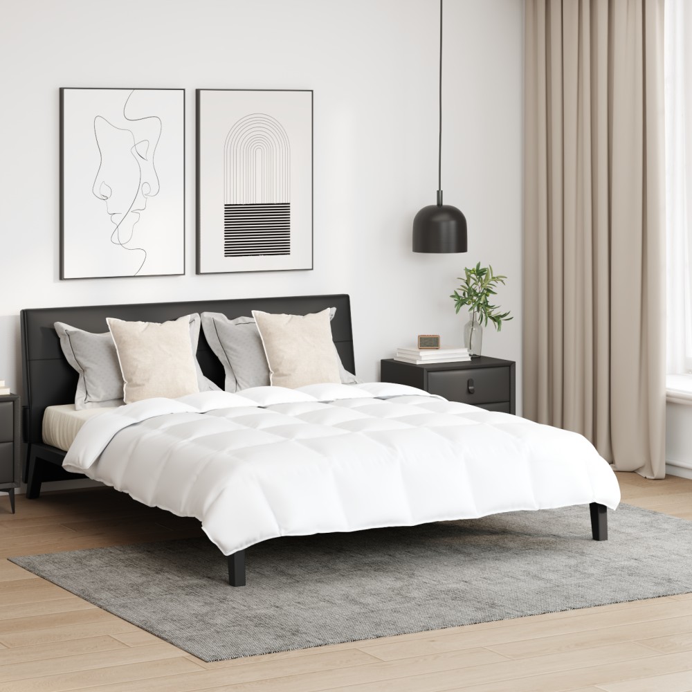 vidaXL Pilotă 3 pcs Alb 240 x 200 cm Jos