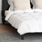 vidaXL Pilotă Altele cu pernă 3 pcs Alb 200 x 220 cm Jos vidaXL Pilotă Altele cu pernă 3 pcs Alb 200 x 220 cm Jos
