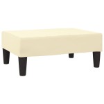 vidaXL Taburet, crem, 78x56x32 cm, piele ecologică vidaXL Taburet, crem, 78x56x32 cm, piele ecologică