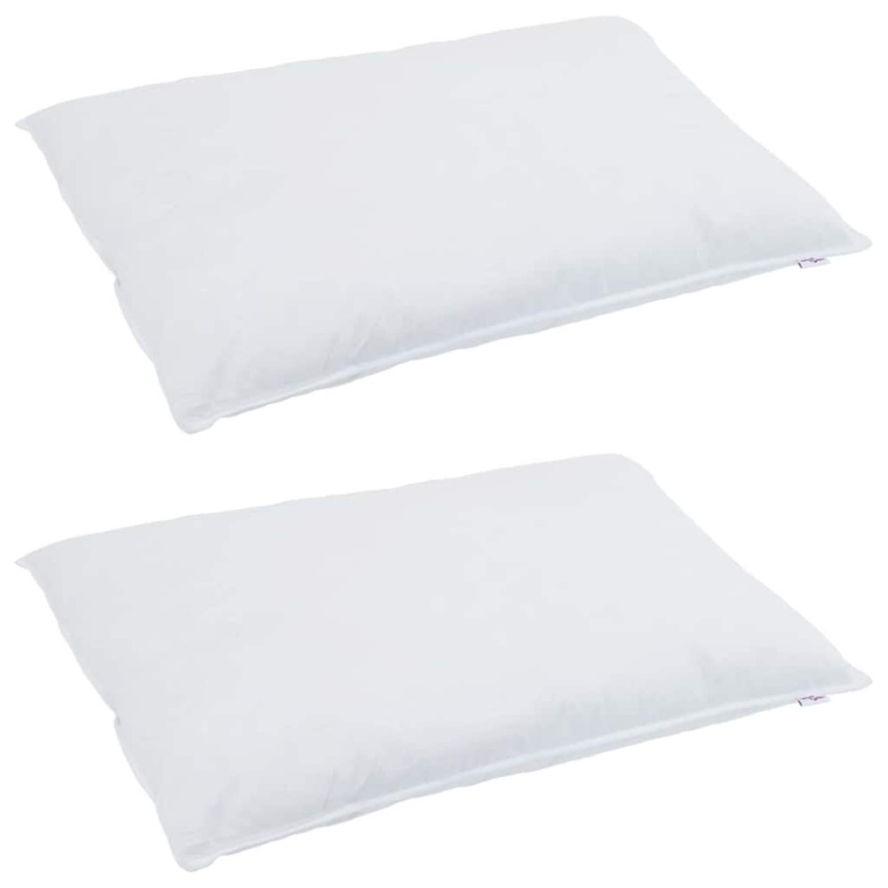 vidaXL Pilotă Altele cu pernă 3 pcs Alb 240 x 200 cm Jos