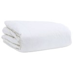 vidaXL Pilotă Altele cu pernă 3 pcs Alb 240 x 200 cm Jos vidaXL Pilotă Altele cu pernă 3 pcs Alb 240 x 200 cm Jos
