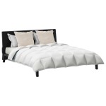 vidaXL Pilotă Altele cu pernă 3 pcs Alb 240 x 200 cm Jos vidaXL Pilotă Altele cu pernă 3 pcs Alb 240 x 200 cm Jos