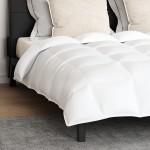 vidaXL Pilotă Altele cu pernă 3 pcs Alb 240 x 200 cm Jos vidaXL Pilotă Altele cu pernă 3 pcs Alb 240 x 200 cm Jos