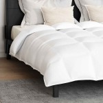 vidaXL Pilotă Altele cu pernă 3 pcs Alb 200 x 220 cm Jos vidaXL Pilotă Altele cu pernă 3 pcs Alb 200 x 220 cm Jos