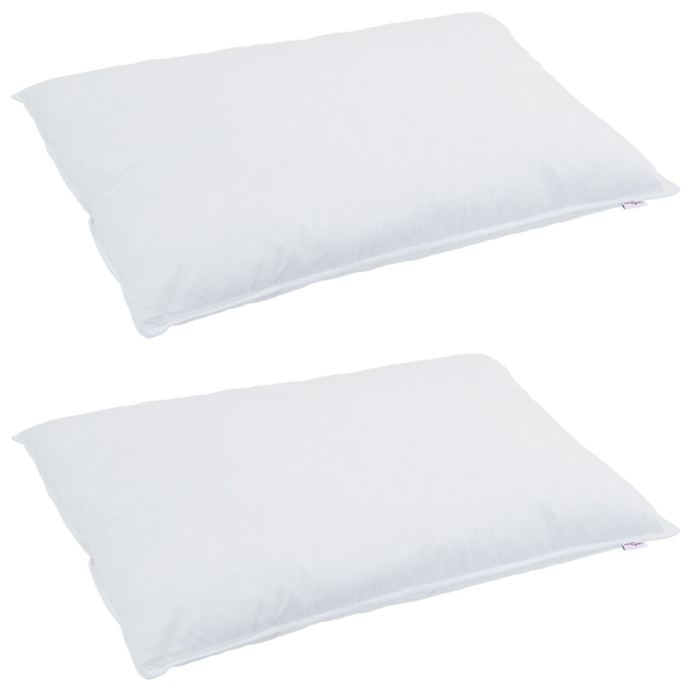 vidaXL Pilotă Altele cu pernă 3 pcs Alb 200 x 220 cm Jos