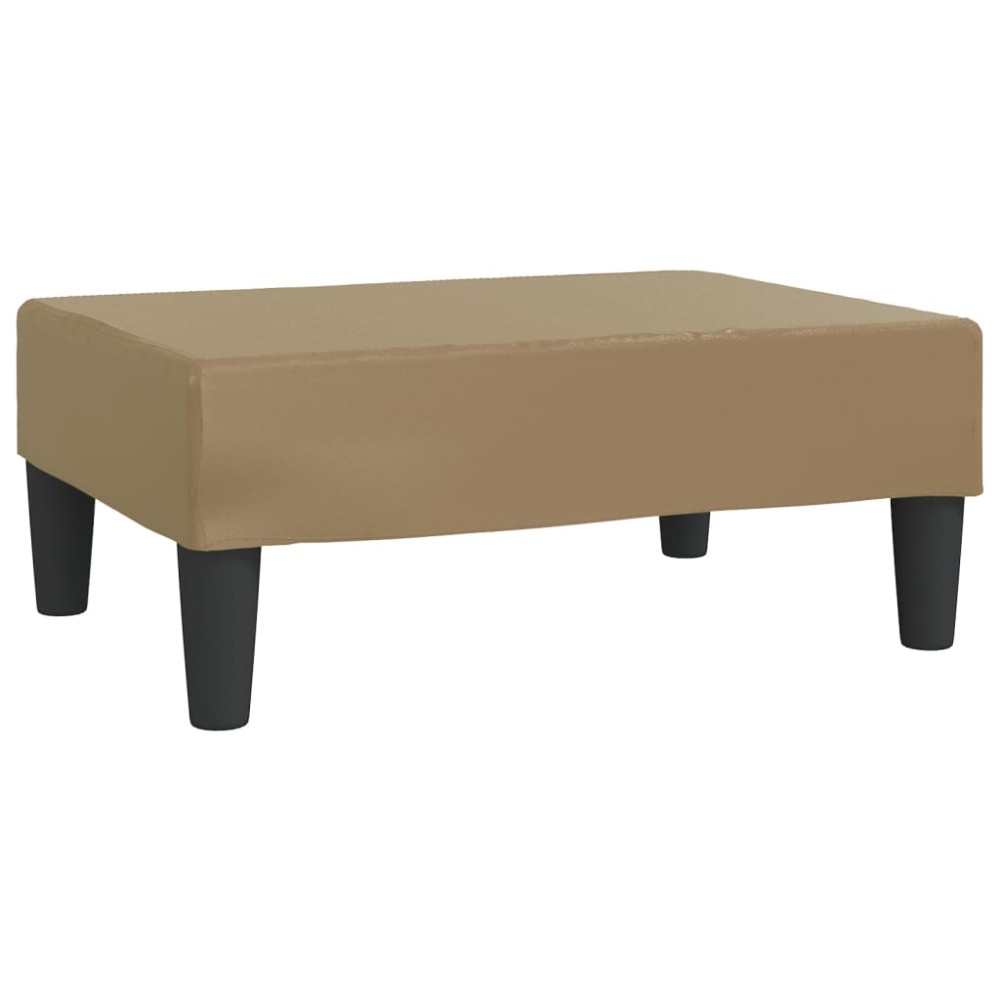 vidaXL Taburet, cappuccino, 78x56x32 cm, piele ecologică