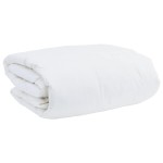 vidaXL Pilotă Altele cu pernă 3 pcs Alb 200 x 220 cm Jos vidaXL Pilotă Altele cu pernă 3 pcs Alb 200 x 220 cm Jos