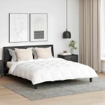 vidaXL Pilotă Altele cu pernă 3 pcs Alb 200 x 220 cm Jos vidaXL Pilotă Altele cu pernă 3 pcs Alb 200 x 220 cm Jos
