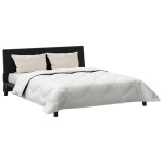 vidaXL Pilotă cu pernă 3 pcs Alb 260 x 220 cm Microfibră
