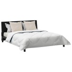 vidaXL Pilotă cu pernă 3 pcs Alb 260 x 220 cm Microfibră