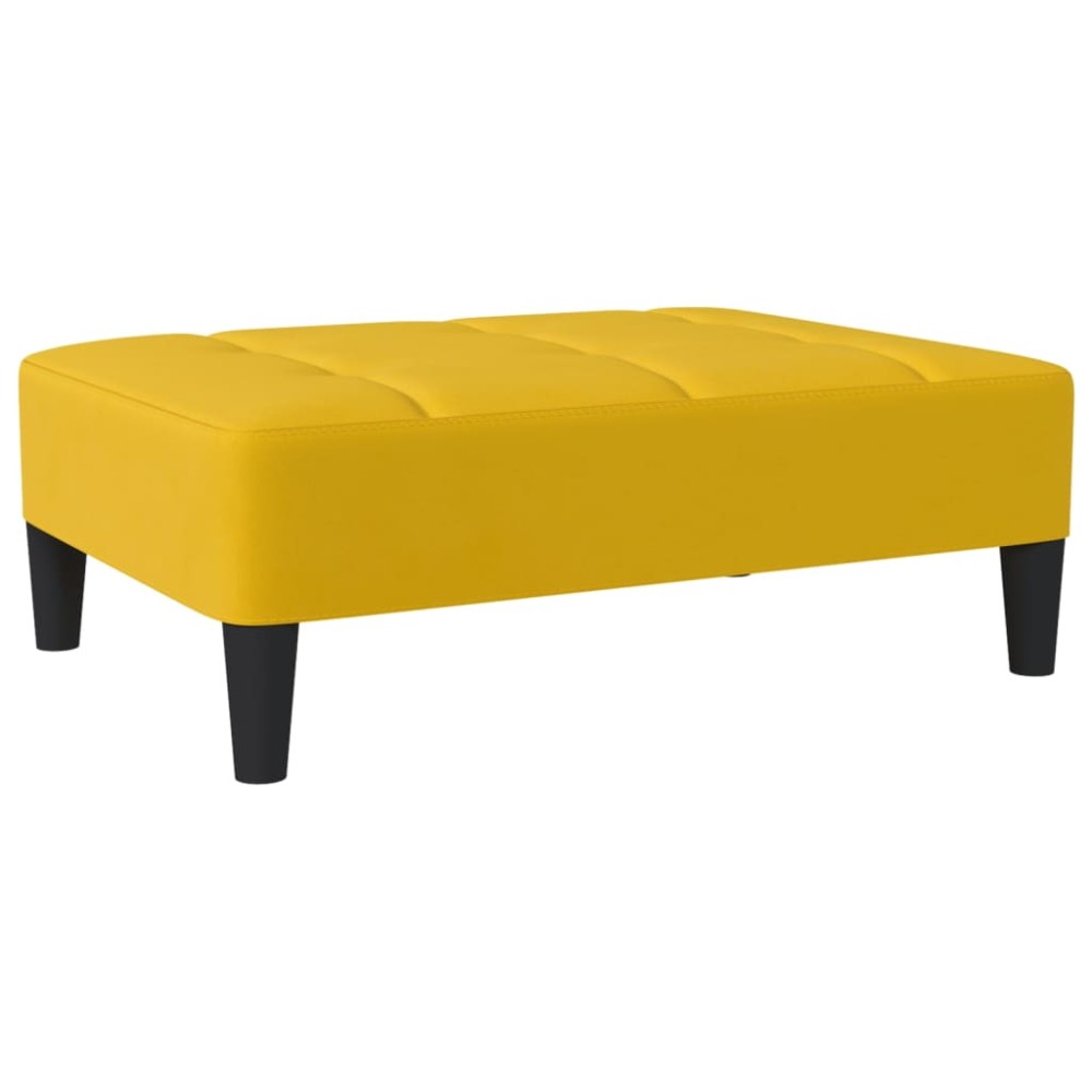 vidaXL Taburet, galben, 78x56x32 cm, catifea