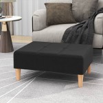 vidaXL Taburet, negru, 78x56x32 cm, material textil vidaXL Taburet, negru, 78x56x32 cm, material textil