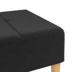 vidaXL Taburet, negru, 78x56x32 cm, material textil vidaXL Taburet, negru, 78x56x32 cm, material textil