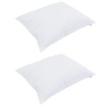 vidaXL Duvet pentru toate sezoanele 3 pcs Alb 260 x 220 cm Microfibră
