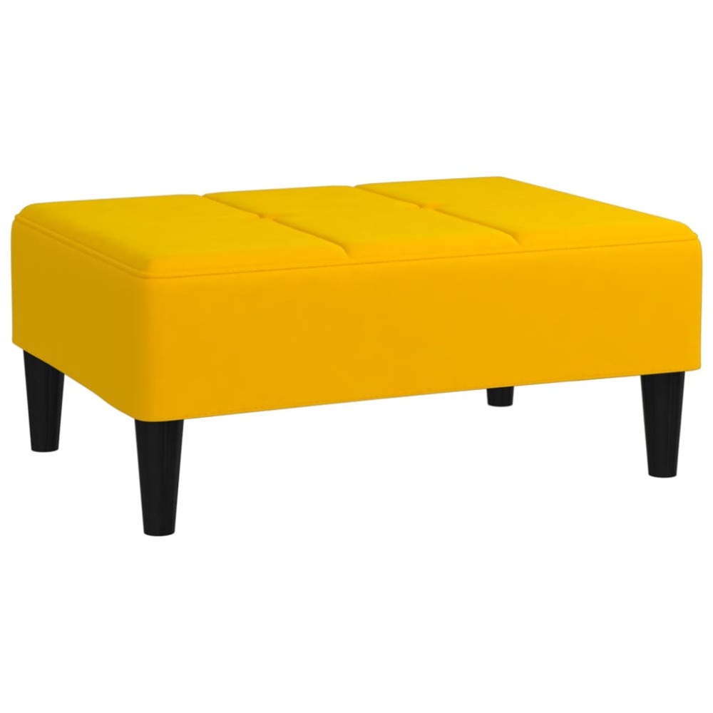 vidaXL Taburet, galben, 78x56x32 cm, catifea