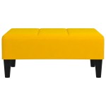 vidaXL Taburet, galben, 78x56x32 cm, catifea vidaXL Taburet, galben, 78x56x32 cm, catifea