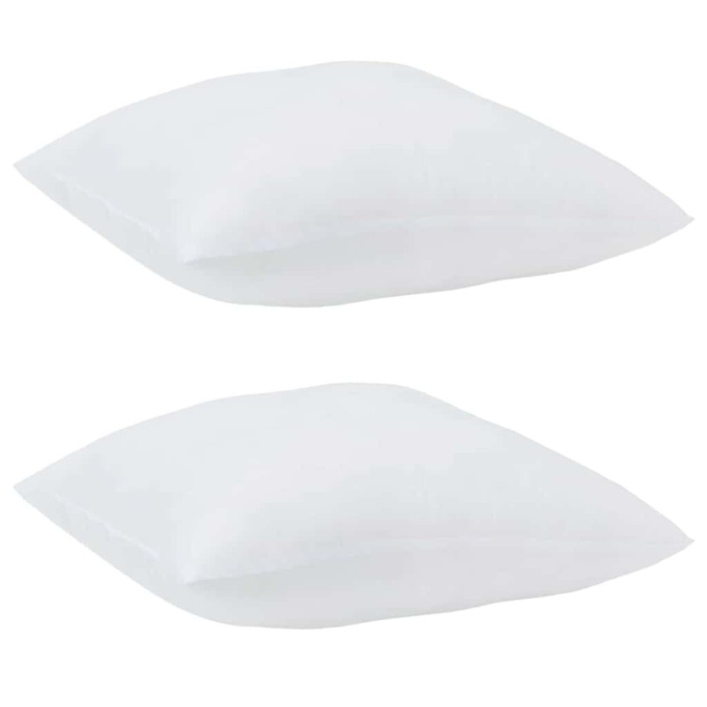 vidaXL Pilotă cu pernă 3 pcs Alb Microfibră